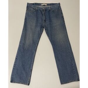 Levis 505 Jeans Mens 40x32 Blue Straight Leg Medium Wash Denim Pants